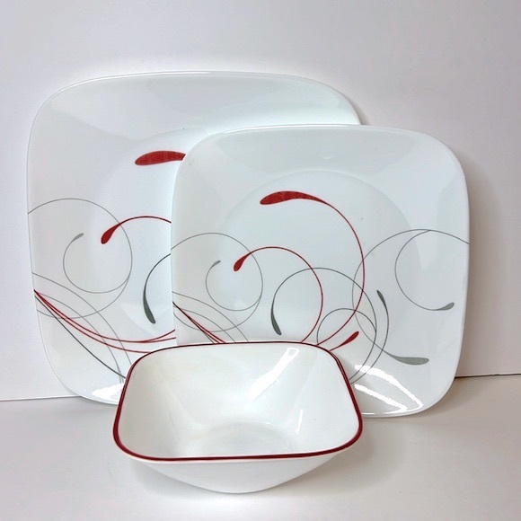 Corelle Splendor Square 3 pc Dinnerware Set - Picture 1 of 7